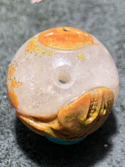 精美亚光冰飘战国红玛瑙手工雕刻马上有钱随形珠一颗！ 精美亚光冰飘战国红玛瑙手工雕刻马上有钱随形珠一颗！