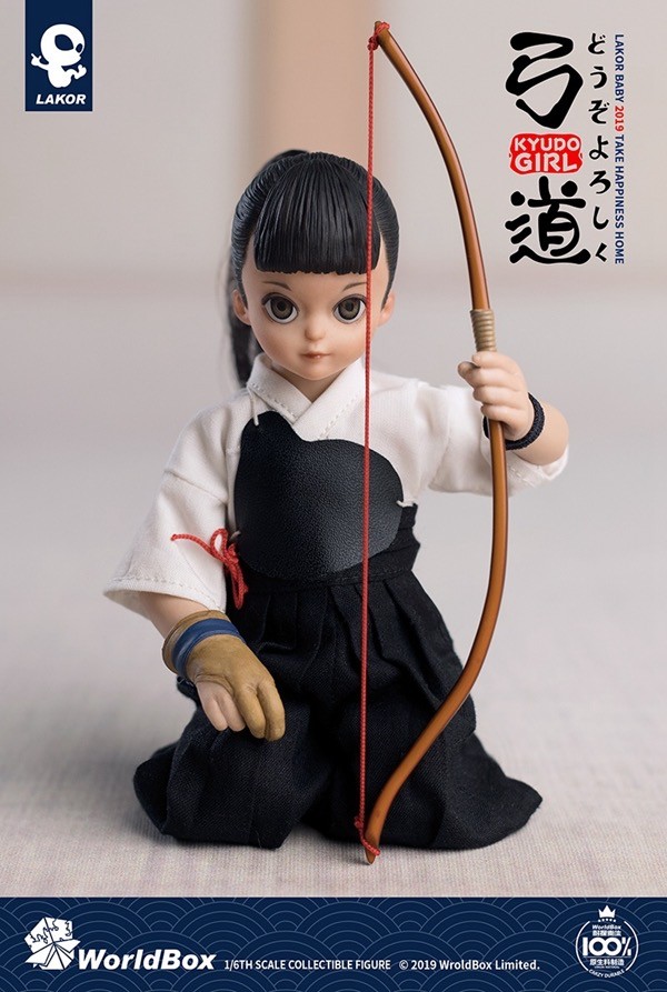 零元拍：Lakor Baby 011 1/6 弓道少女 Kyudo Girl 可动人偶，全新无拆。