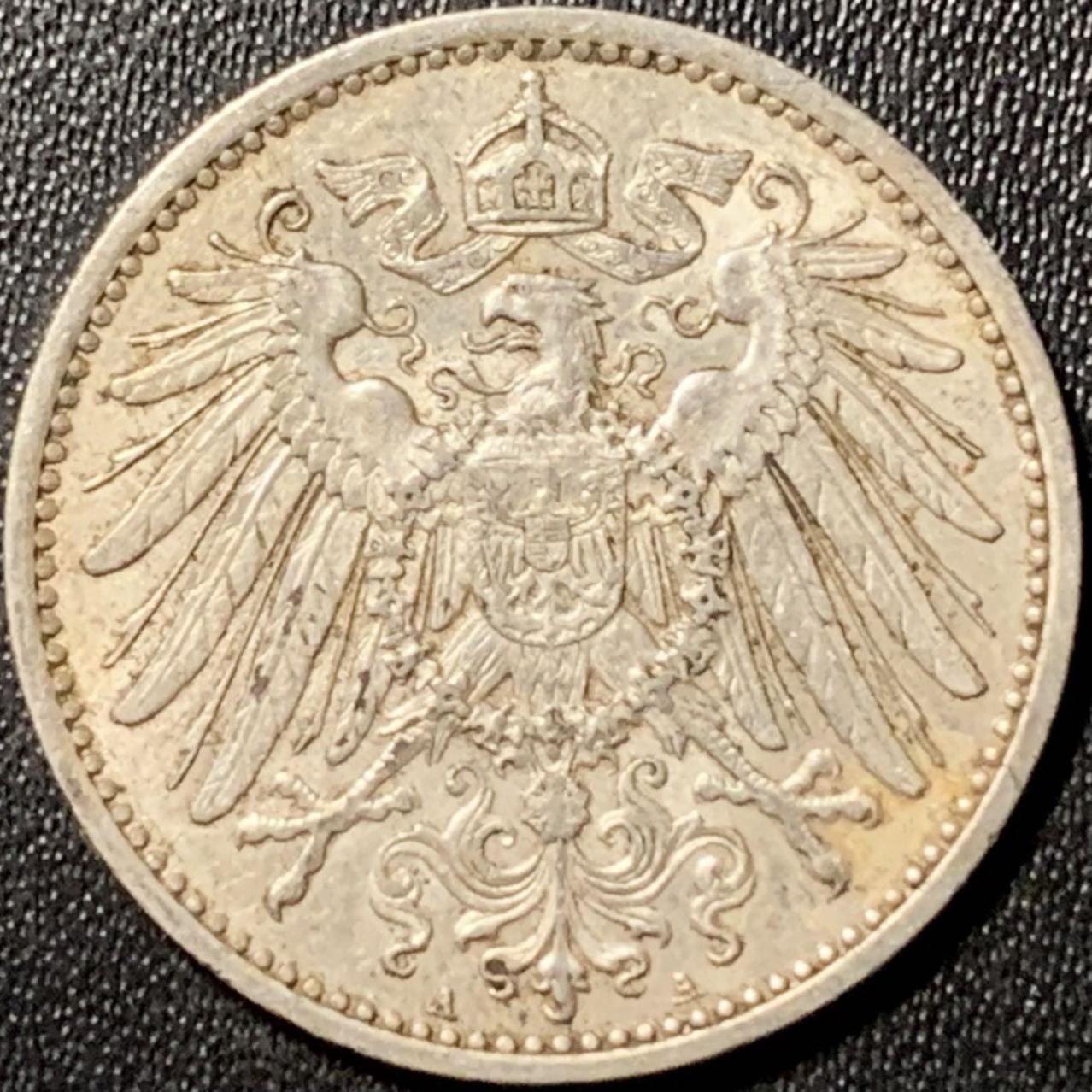 紫瑗钱币——第324期拍卖 德国 1915年 A厂 第二帝国 长翅 1马克 5.5克 0.9银