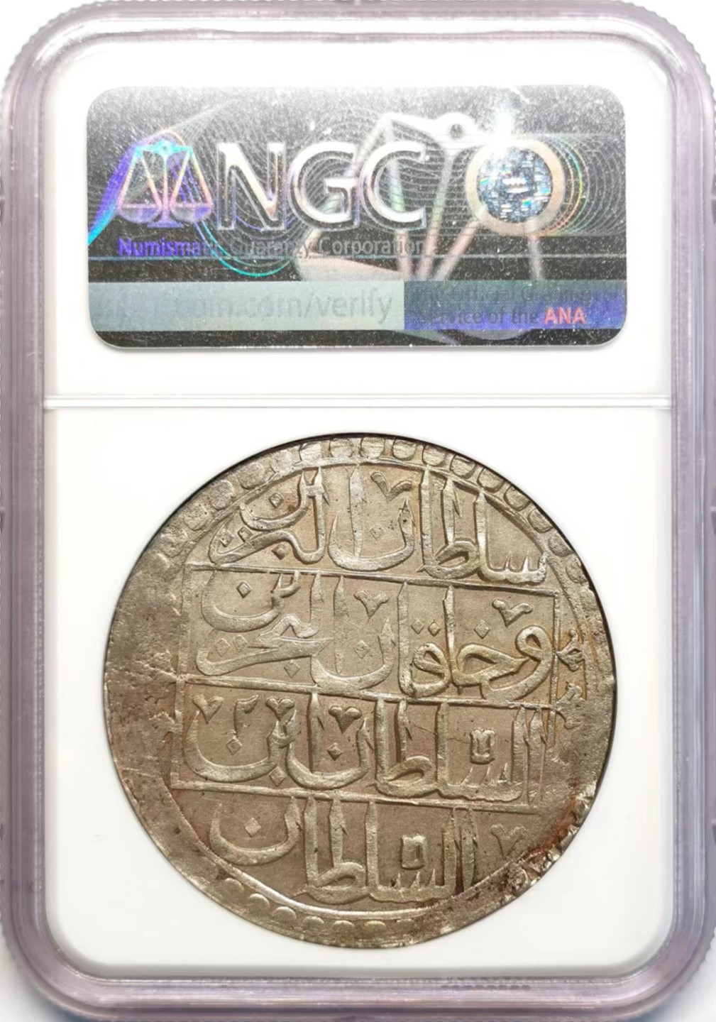 凡希社世界钱币微拍第二百四十二期 AH1203/2土耳其YUZLUK大银NGC-AUD