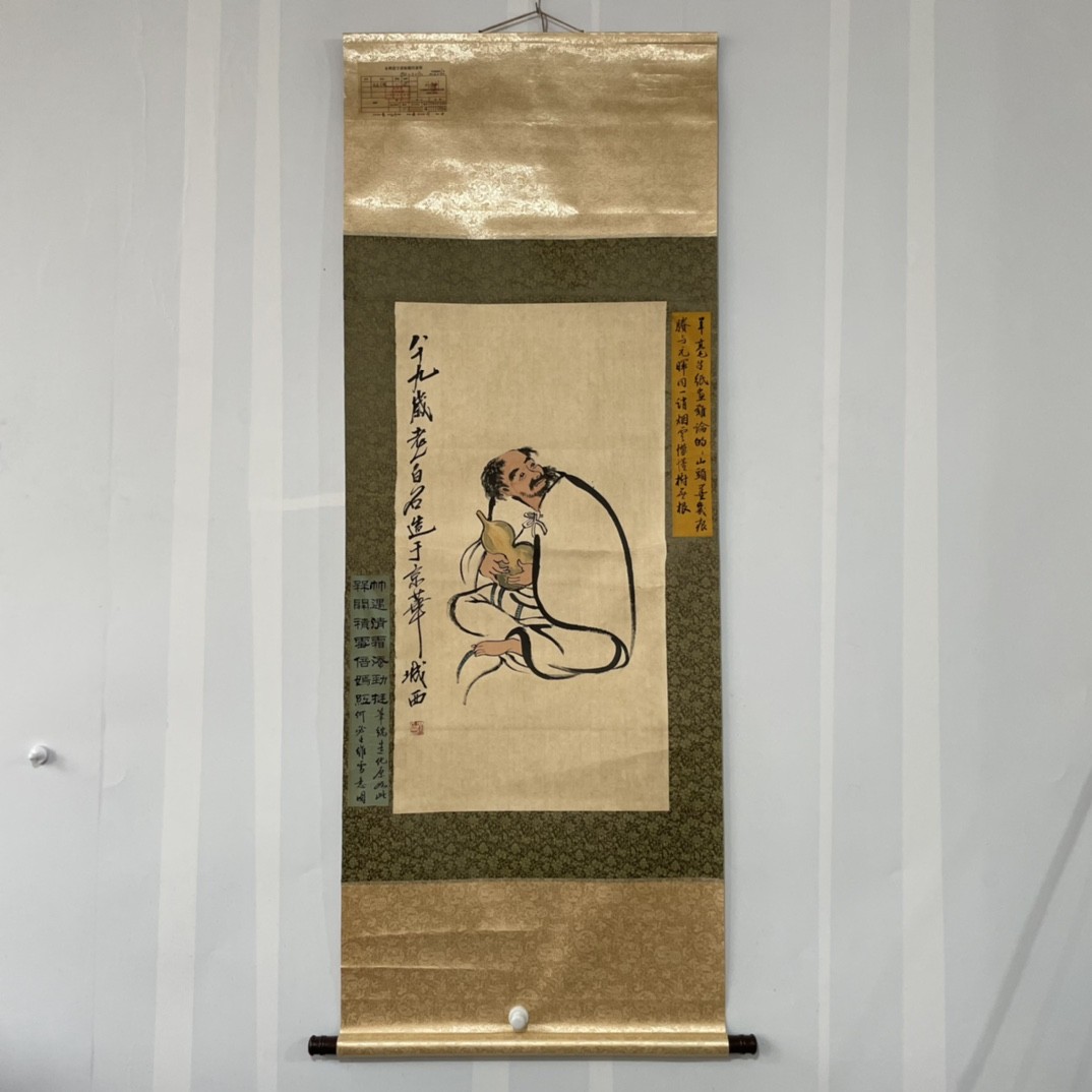 手绘临摹齐白石人物画