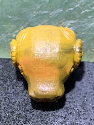 精美亚光战国红玛瑙手工俏色巧雕如意牛头一体佛头三通一个 - 精美亚光战国红玛瑙手工俏色巧雕如意牛头一体佛头三通一个