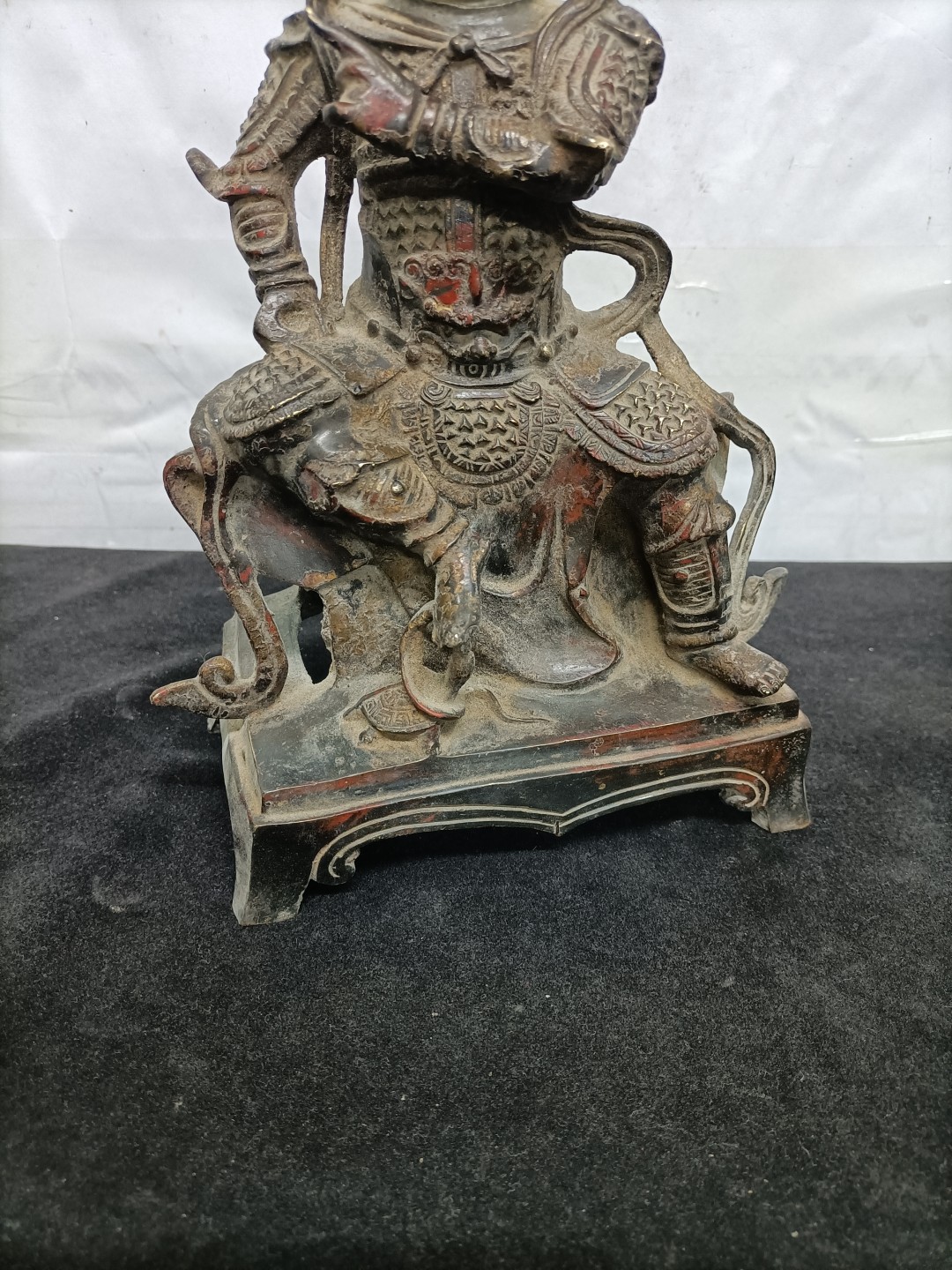旧藏明清铜雕哪吒佛像摆件
