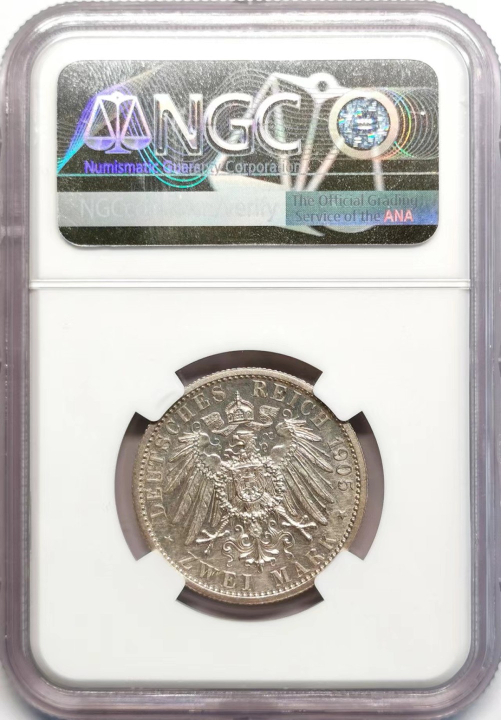 凡希社世界钱币微拍第二百四十二期 荐！1905萨克森科堡哥萨2马克精铸NGC-PF61罕见！