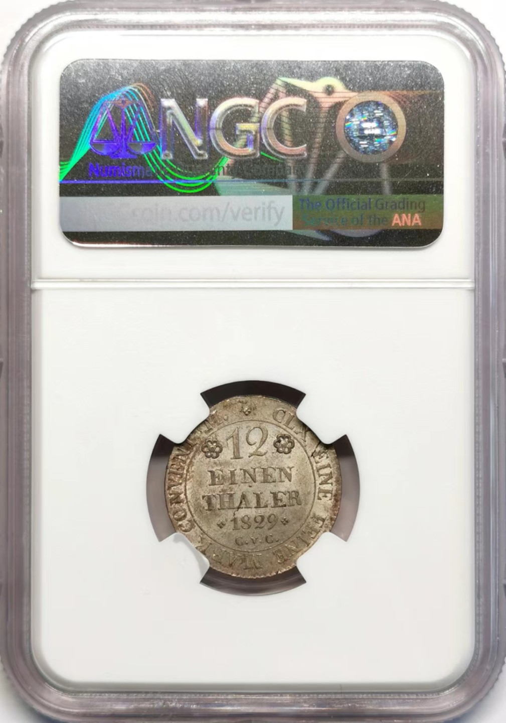 凡希社世界钱币微拍第二百四十二期 1829布伦瑞克沃芬布特飞马1/12泰勒NGC-MS63