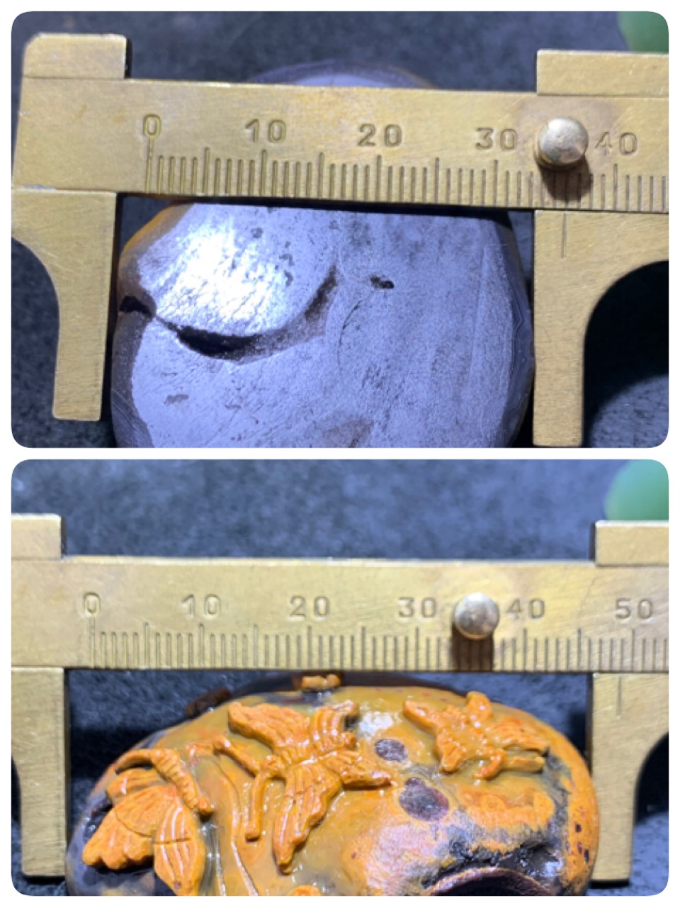 精美亚光原皮战国红玛瑙手工雕刻蝶恋花随形把件一个