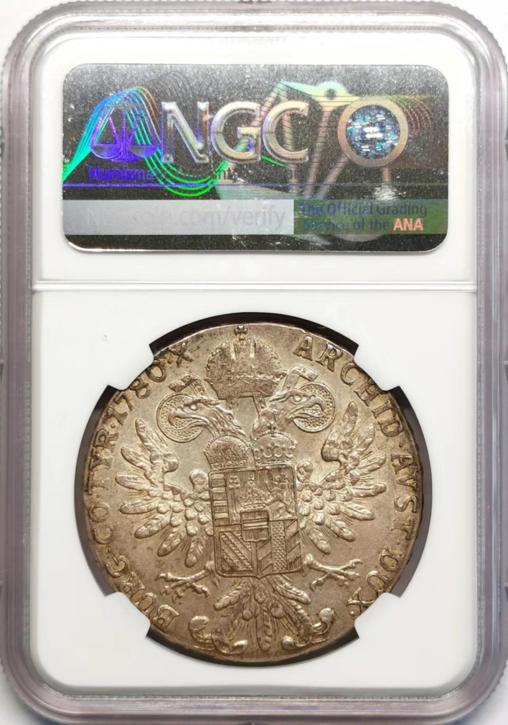 凡希社世界钱币微拍第二百四十二期 1780特蕾莎泰勒大银NGC-MS63