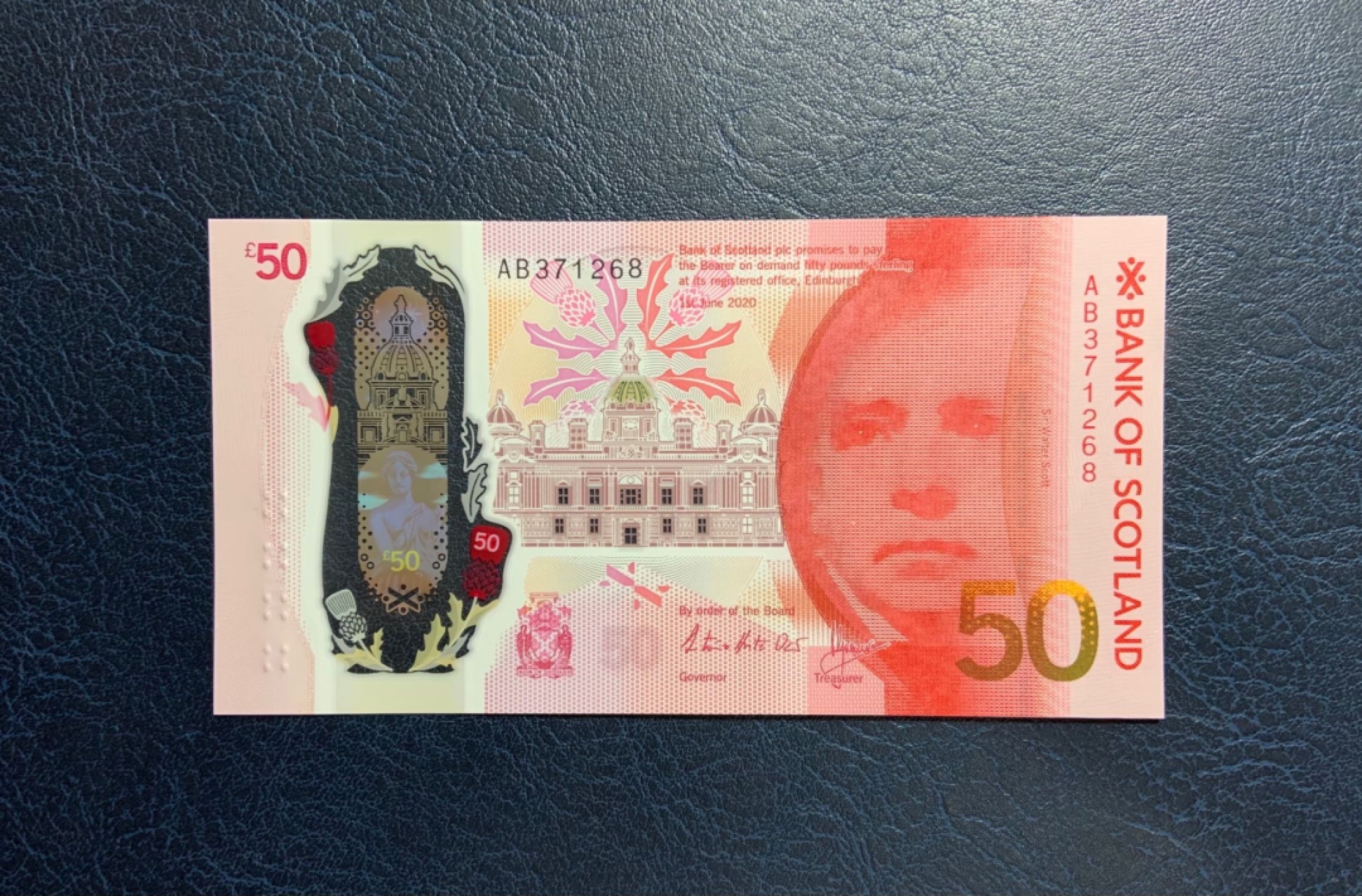 收藏联盟Quantum Auction 第267期拍卖  苏格兰银行2020年50镑 品相全新UNC 号码无4