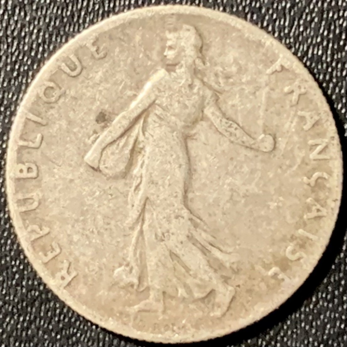 紫瑗钱币——第281期拍卖 法国 1901年 播种女神 50分 2.5克 0.835银