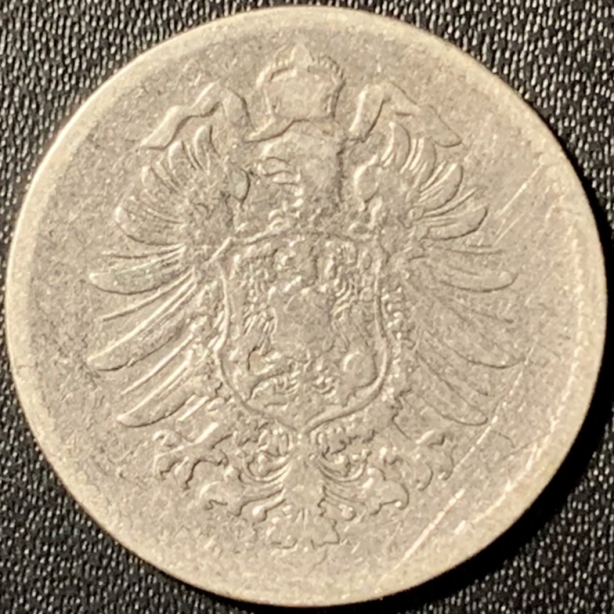 紫瑗钱币——第281期拍卖 德国 1874年 D版 第二帝国 短翅 1马克 5.5克 0.9银