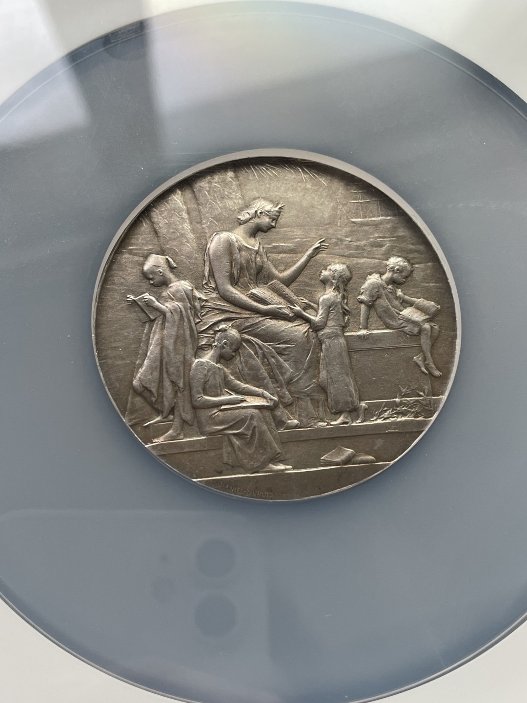 欧洲章牌-拍卖第25场 D.Dupuis～1926年法国法语联盟银章