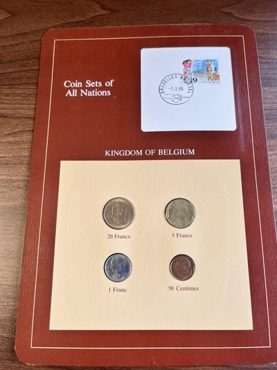 【海寕潮】富兰克林专场 - 【海寧潮】富兰克林卡装比利时纪念币4枚装