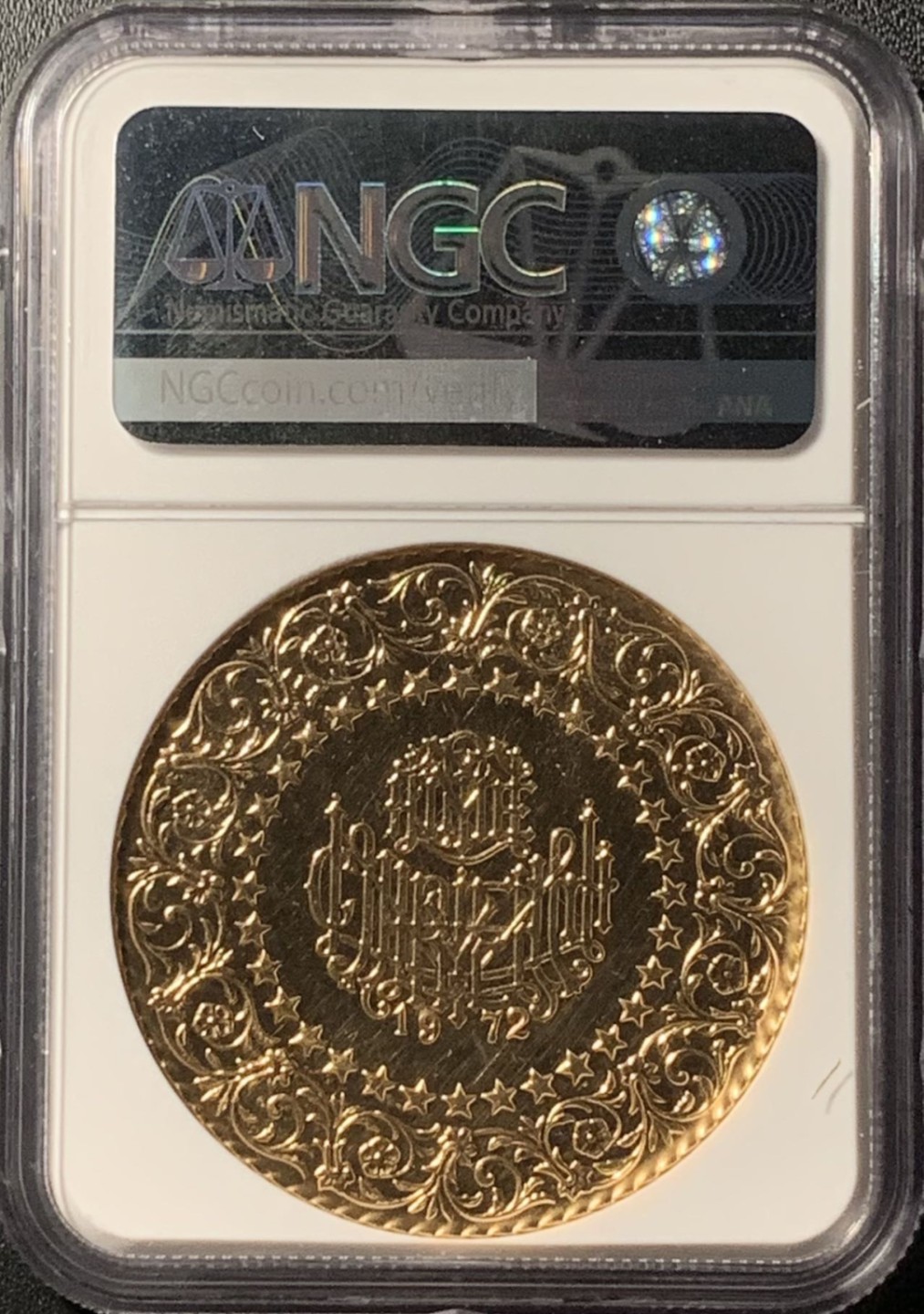 紫瑗钱币——第281期拍卖 土耳其 1972年 阿塔蒂尔克 500库鲁什 金币 NGC UNC Detail 35克大金币