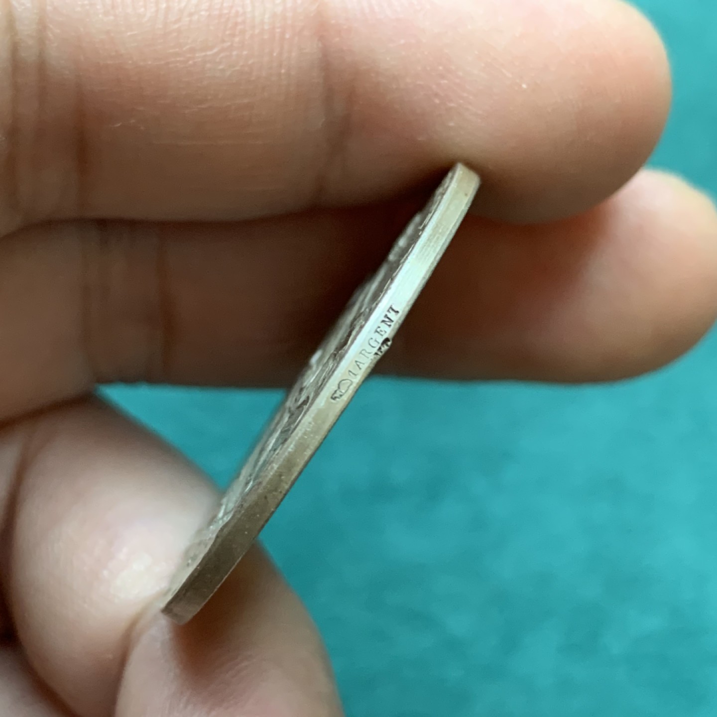 《竞宝斋》第175场-周日，周一2场 (全场包邮) 法国 1822年 工业与手工业部贸易女神 JETON银质代币 好品