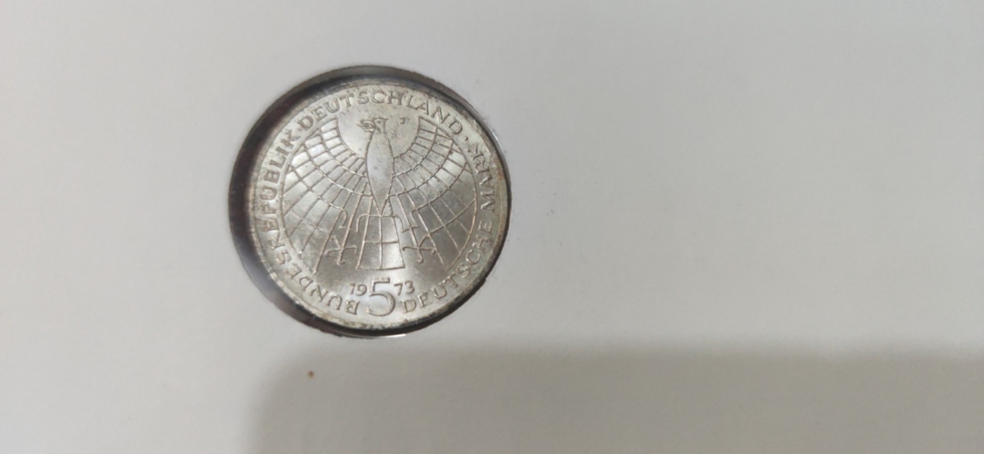 燕姐邮币封专场 1973年德国哥白尼诞辰500周年5马克银币邮币封