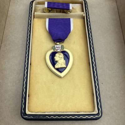 勋章奖章交易所6.24拍卖 - 美国二战紫心勋章，原盒好品