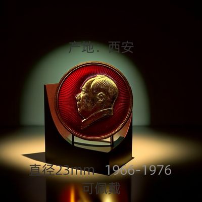 陕西版毛主席像章 - 陕西版毛主席像章