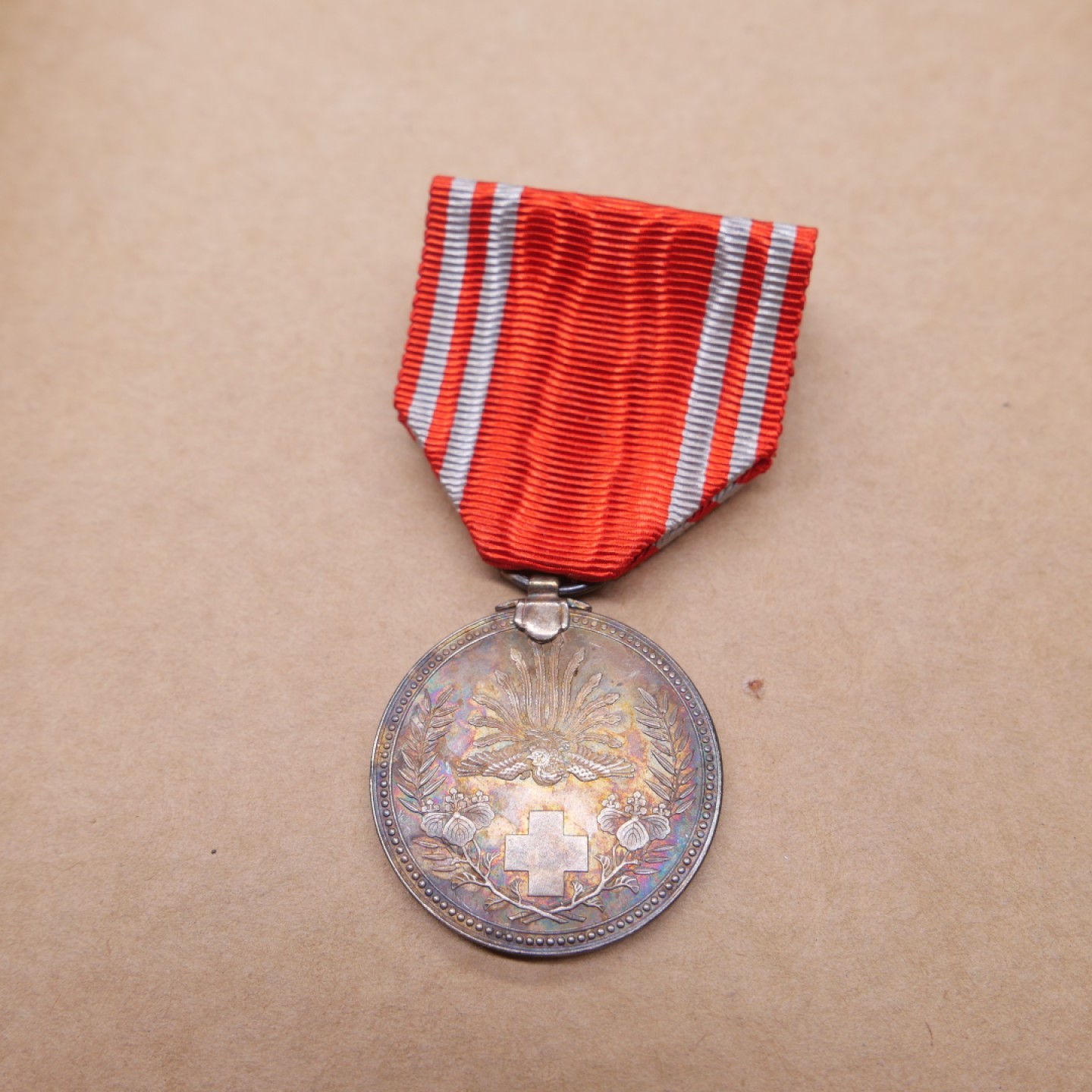 勋章奖章交易所6.24拍卖 日本赤十字奖章，银质