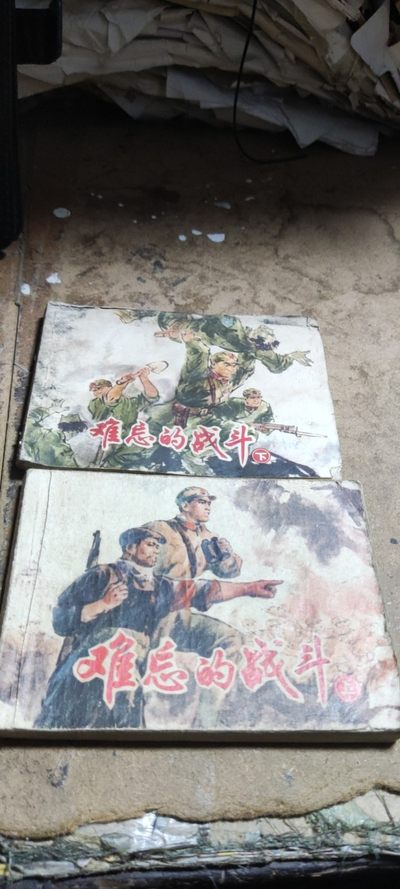 难忘的战斗（上下） 连环画（7.5品左右） - 难忘的战斗（上下） 连环画（7.5品左右）