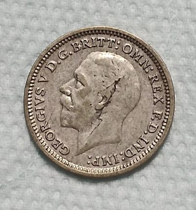 英国1934年5分小银美品