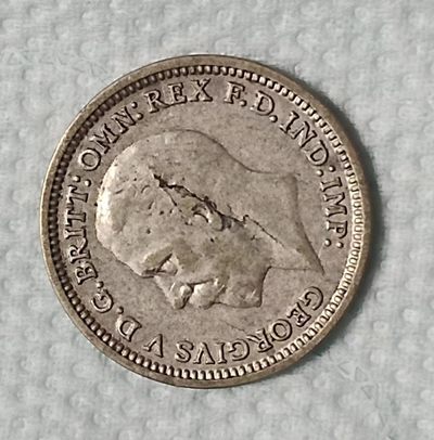 英国1934年5分小银美品