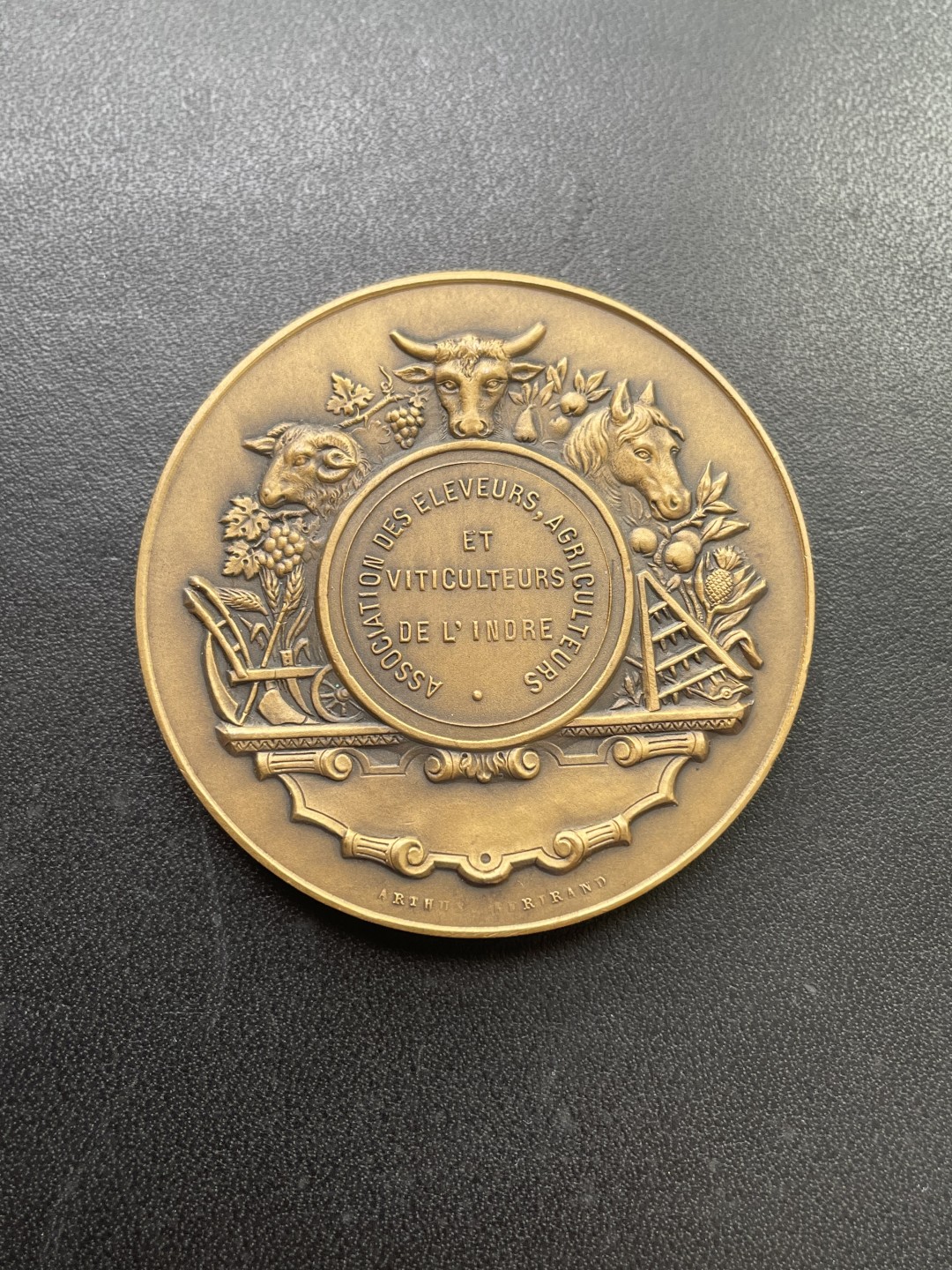 欧洲章牌-拍卖第25场 GALLO～法国葡萄种植协会铜章 直径：50 mm