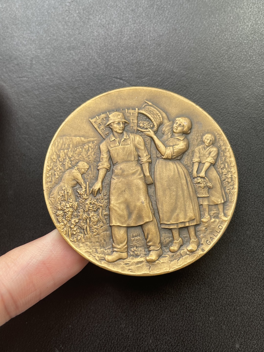 欧洲章牌-拍卖第25场 GALLO～法国葡萄种植协会铜章 直径：50 mm
