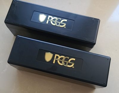 【币将精彩】纸币杂项拍卖（2025-7-13） - PCGS评级币包装盒两只