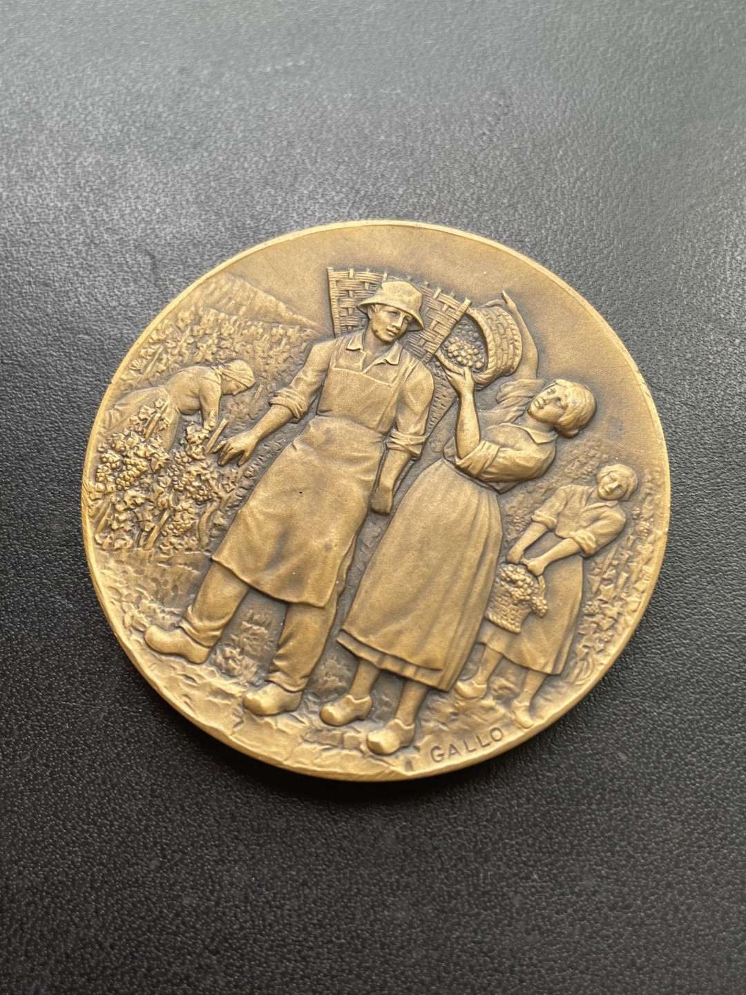 欧洲章牌-拍卖第25场 GALLO～法国葡萄种植协会铜章 直径：50 mm