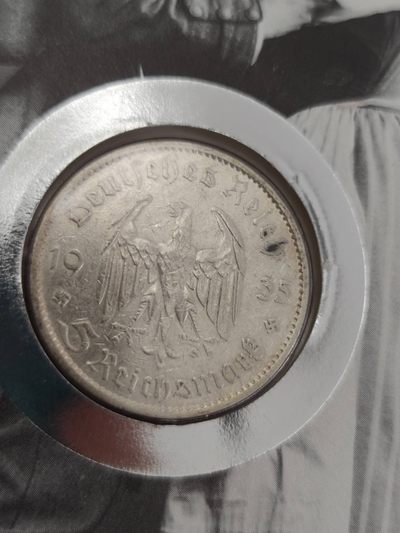 邮币封专场第三场 1935年德国教堂5马克银币邮币封