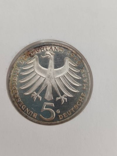 邮币封专场第三场 1975年德国学者史怀哲纪念5马克银币邮币封