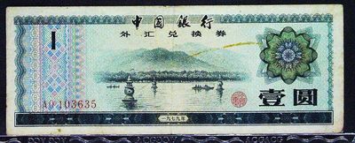 罕见的1979年外汇券