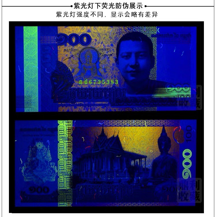北极狼藏苑社（68）精品专场 94008-柬埔寨100瑞尔纸币 