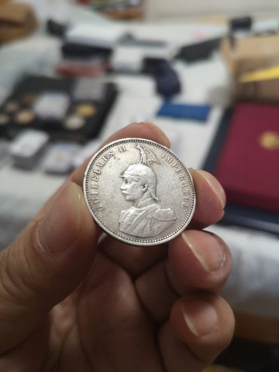 长老汇第8场老银币拍卖 - 1911J德属东非威廉二世1卢比银币