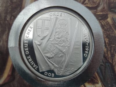 邮币封专场第三场 1990年德国条顿骑士团10马克银币邮币封