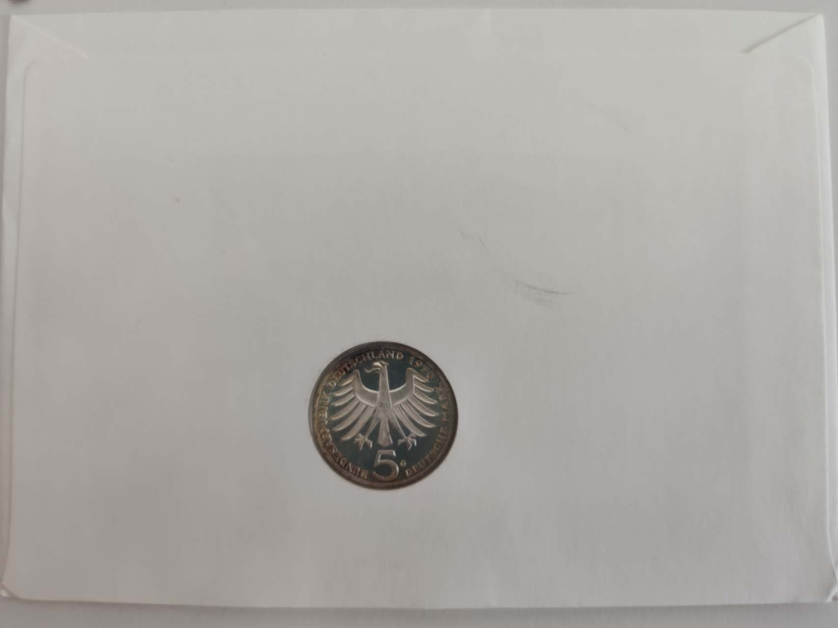 邮币封专场第三场 1975年德国学者史怀哲纪念5马克银币邮币封