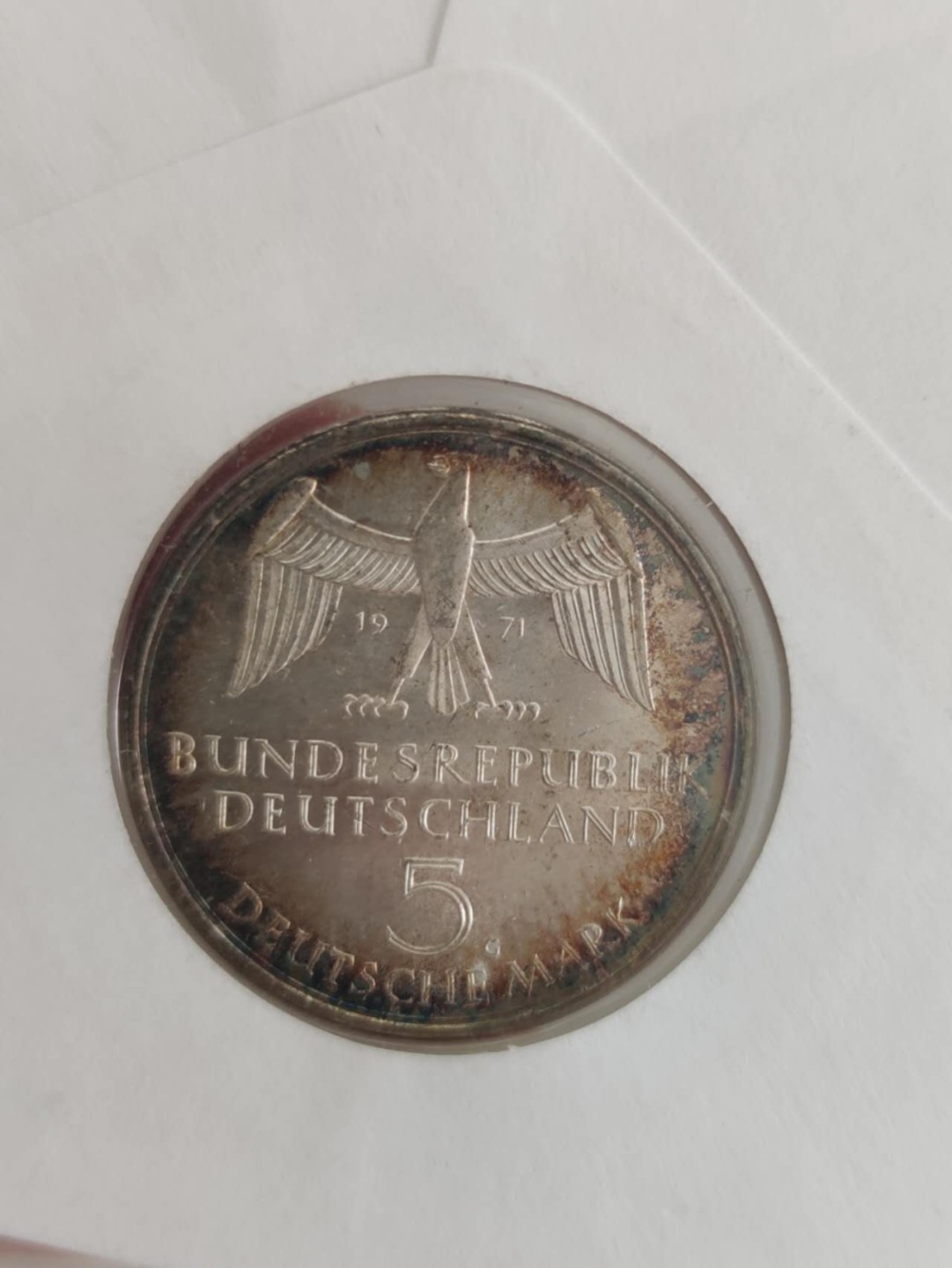 邮币封专场第三场 1971年德意志帝国建立百年5马克银币邮币封