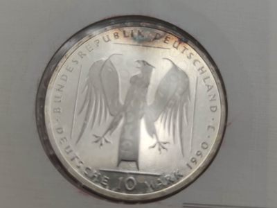 邮币封专场第三场 1990年德国条顿骑士团10马克银币邮币封