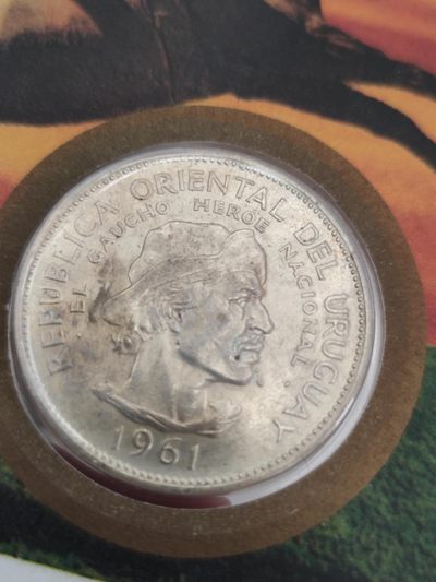 邮币封专场第三场 1961年乌拉圭反抗西班牙统治150周年10比索银币邮币封