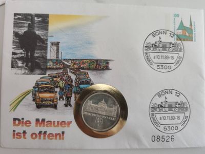 邮币封专场第三场 1971年德意志帝国建立百年5马克银币邮币封