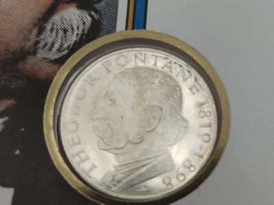 邮币封专场第三场 1969年德国诗人台奥尔多纪念5马克银币邮币封