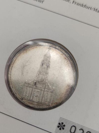 邮币封专场第三场 1935年德国教堂5马克银币邮币封