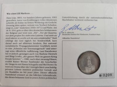 邮币封专场第三场 1935年德国教堂5马克银币邮币封