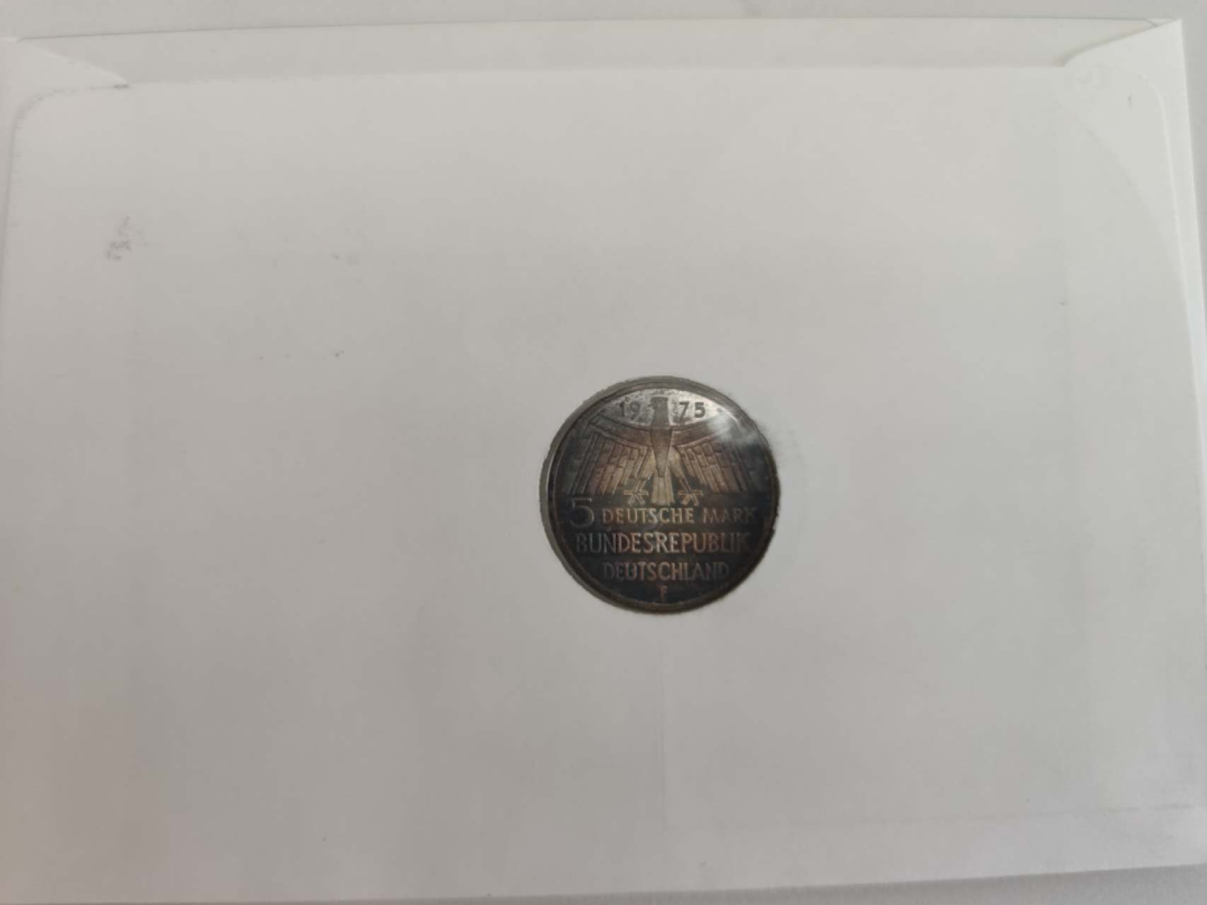 邮币封专场第三场 1975年德国欧洲古迹保护5马克银币邮币封