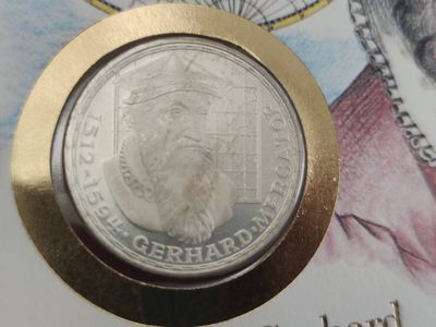 邮币封专场第三场 1969年德国格哈德逝世375周年5马克银币邮币封