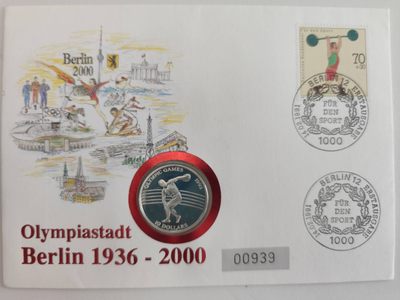 邮币封专场第三场 1992年纽埃奥运银币邮币封