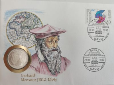 邮币封专场第三场 1969年德国格哈德逝世375周年5马克银币邮币封