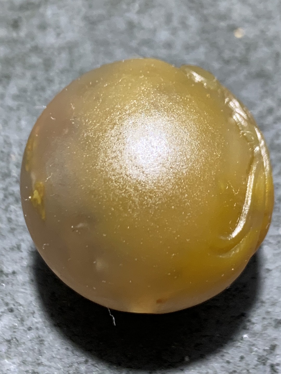 精美亚光高润度战国红玛瑙手工雕刻求佛问道意境珠一颗
