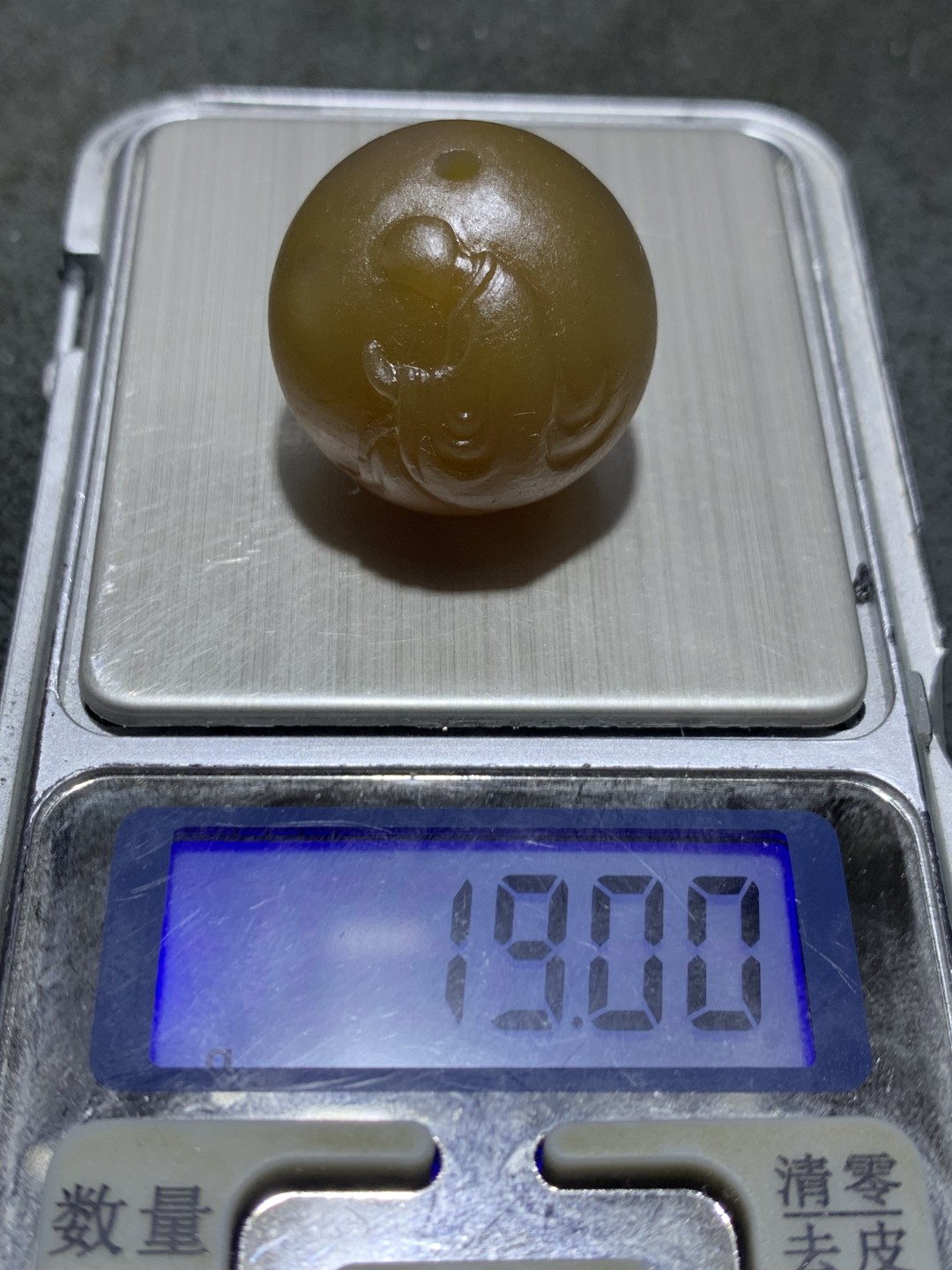 精美亚光高润度战国红玛瑙手工雕刻求佛问道意境珠一颗