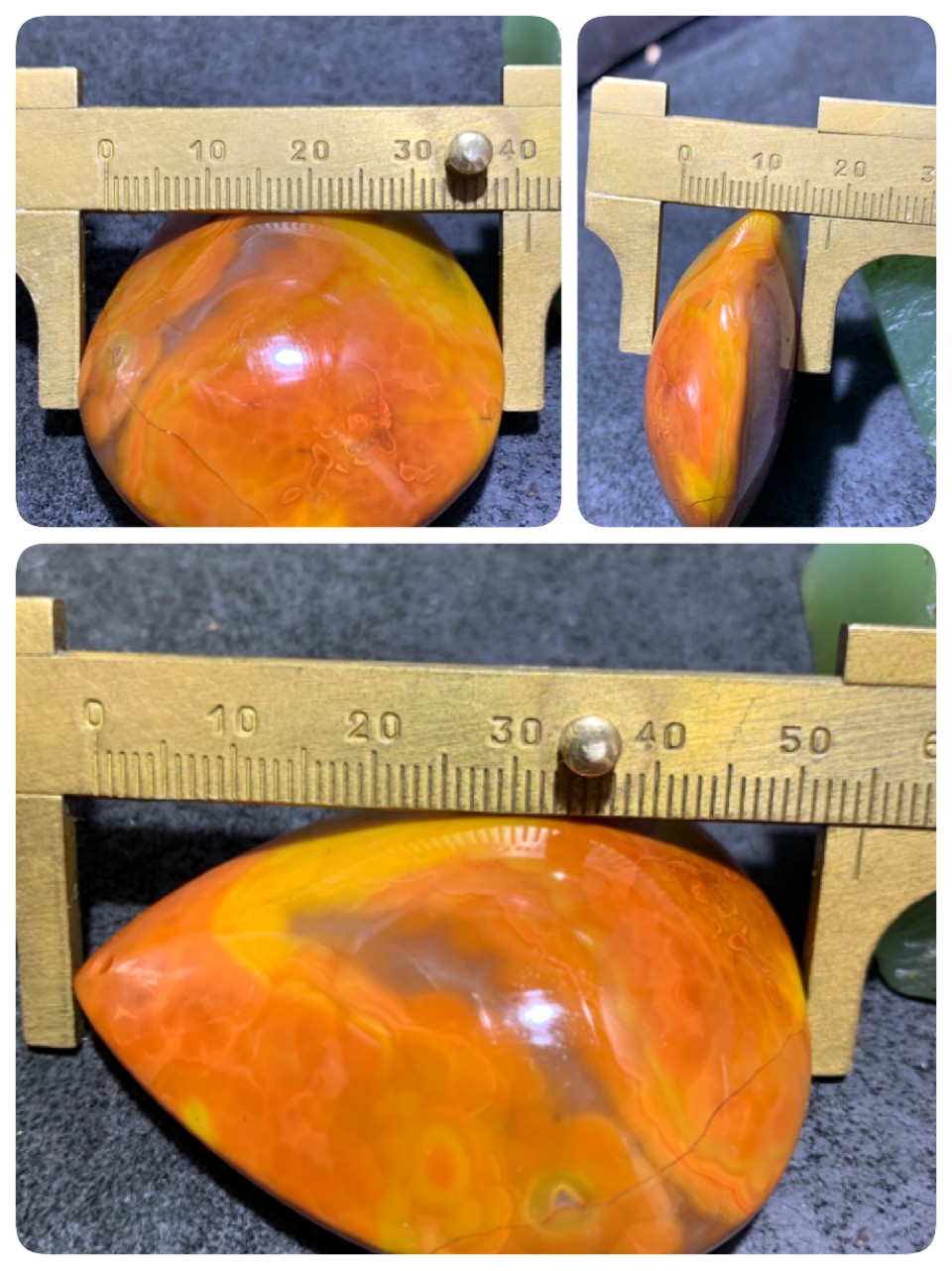 精美战国红玛瑙紫晶心冰飘水滴形吊坠一个，